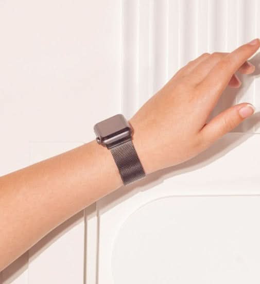 Black Metal Apple Watch 38mm Band