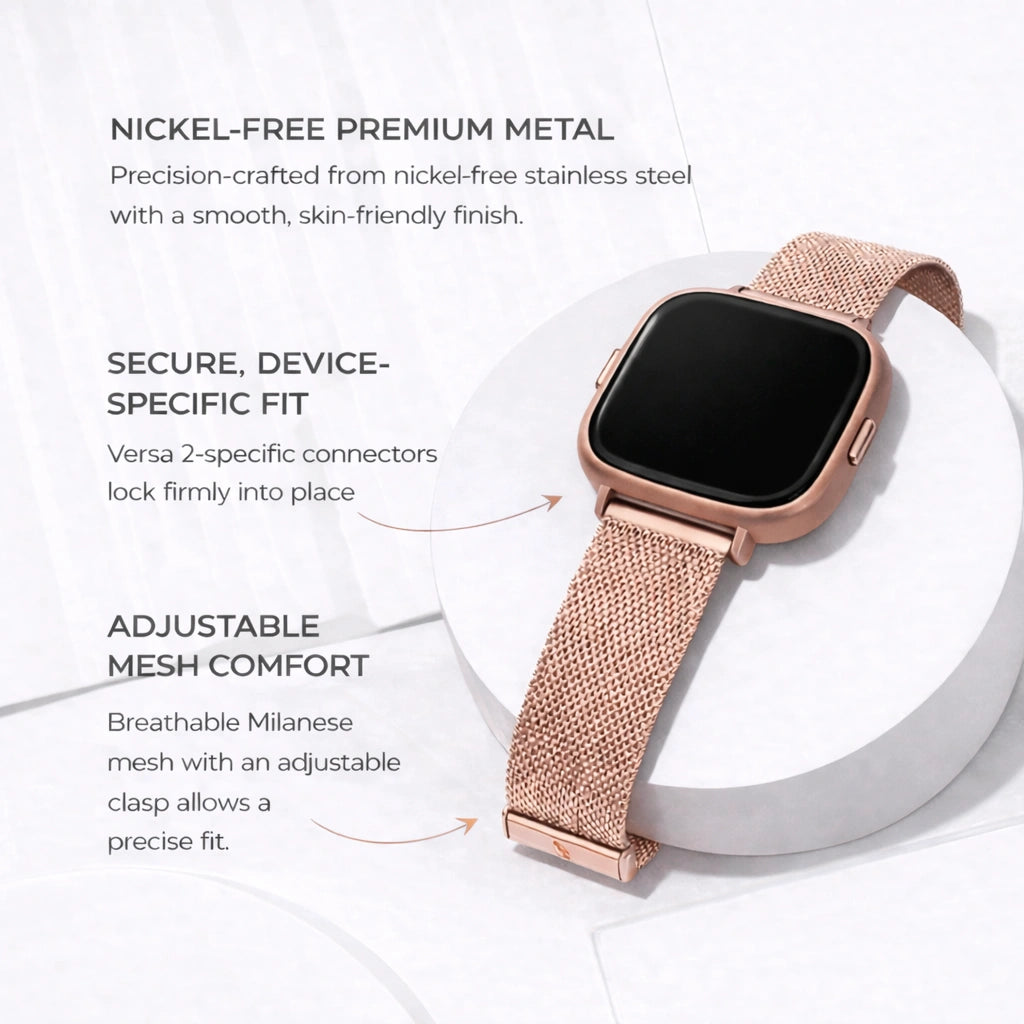 CeMiKa Cinturino in pelle compatibile con Fitbit Versa, Fitbit Versa, 2, cinturino in pelle classica, cinturino di ricambio compatibile con Fitbit