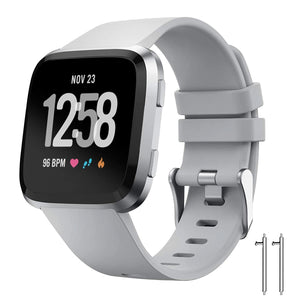 Fitbit Versa 2 with Grey Strap – Secure, Comfortable, and Perfect for Everyday Wear