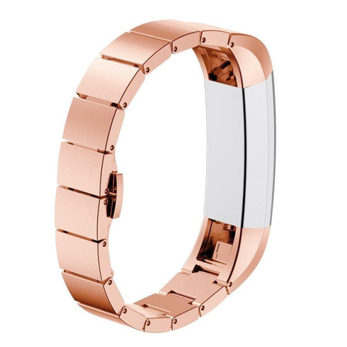 Rose Gold Stainless Steel Strap for Fitbit Alta
