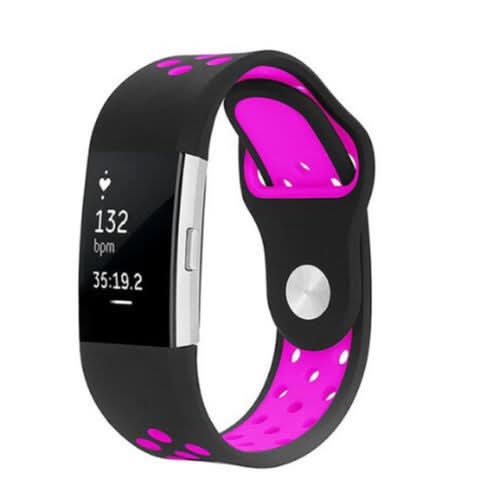 Black/Purple Strap for Fitbit Charge 2