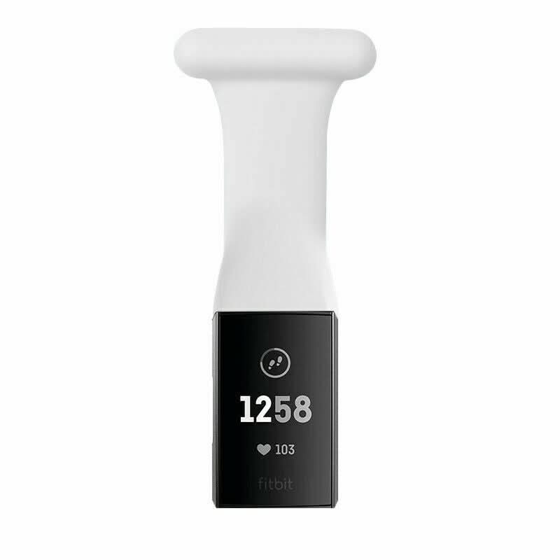 White Nurses Fob Strap for Fitbit Charge 4 FitStrapsUK