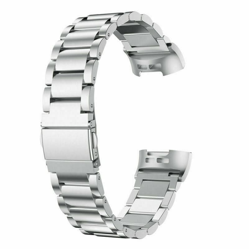 Silver Stainless Steel Strap for Fitbit Charge 4