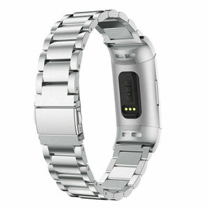 Silver Stainless Steel Strap for Fitbit Charge 4