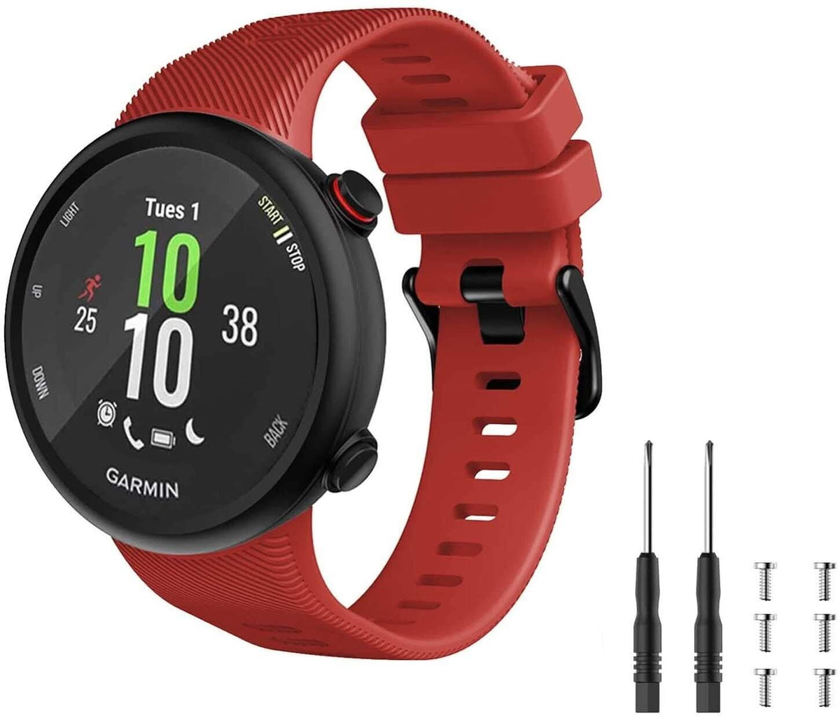 Red Garmin Forerunner 45S Strap FitStrapsUK