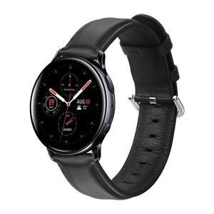 Black Leather Garmin Vivoactive Strap