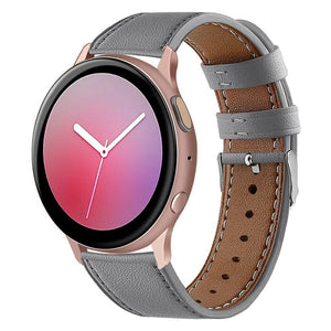 Grey Leather Garmin Vivoactive Strap