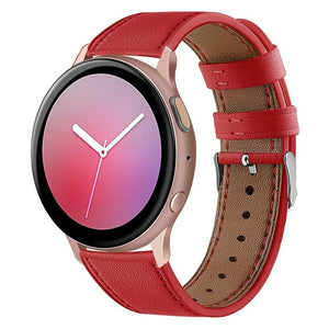 Red Leather Garmin Vivoactive Strap