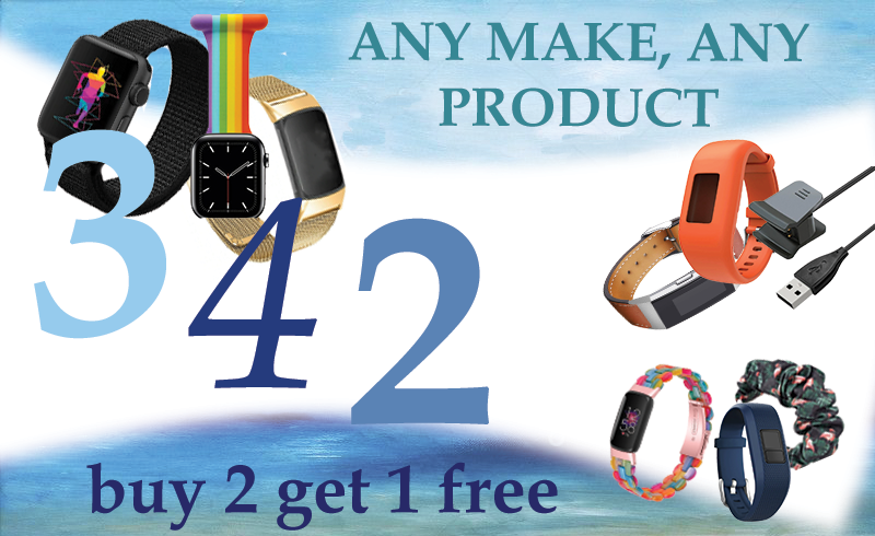 Great deals on all replacement straps and accessories: Fitbit, Garmin, Apple and more