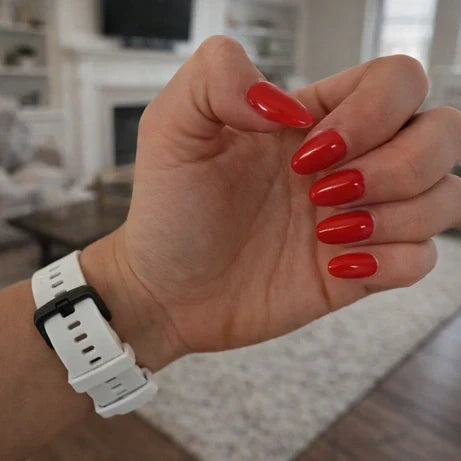 Close-up of Apple Watch strap lock properly clicked into place