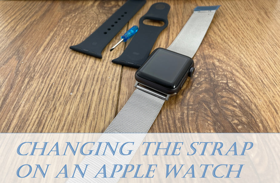 Changing the strap on an Apple Watch