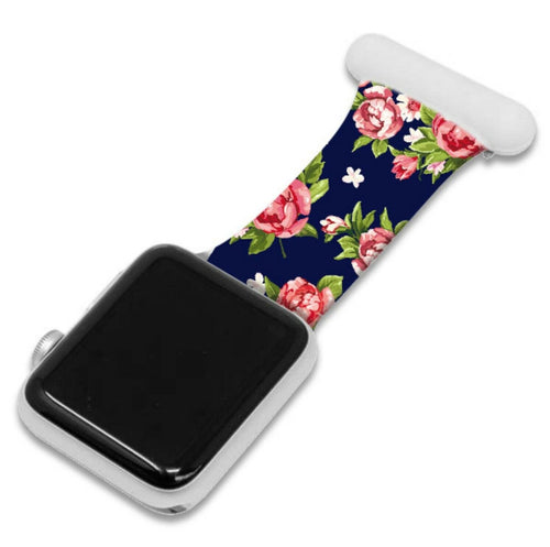 Red Rose Apple Watch Nurse Fob 44mm