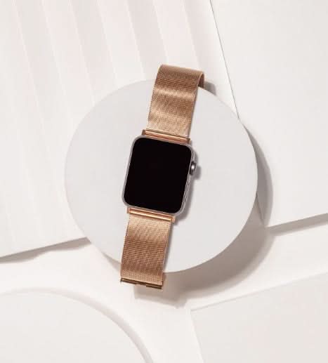 Rose Gold Metal Apple Watch 38mm Strap
