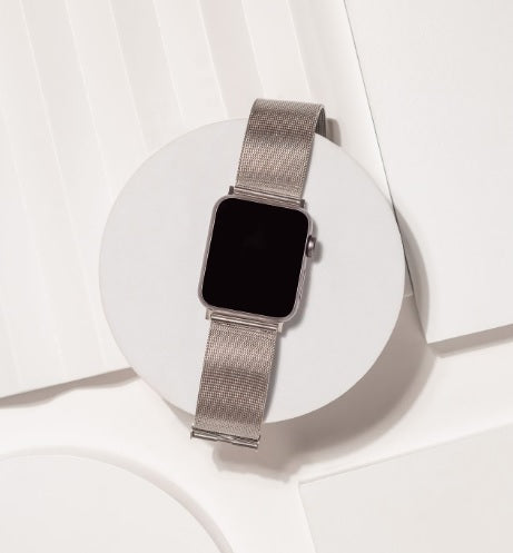 Silver Metal Apple Watch Strap 44mm
