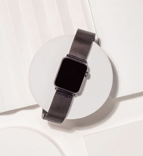 Black Metal Apple Watch 38mm Strap