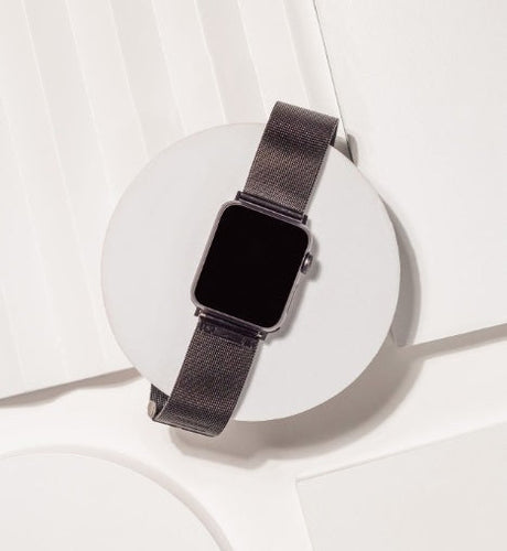 Black Metal Apple Watch Strap 44mm