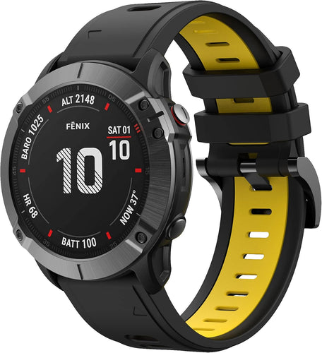 Black/Yellow Garmin Fenix 5 Strap