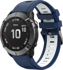 Navy/White Garmin Fenix 5 Strap