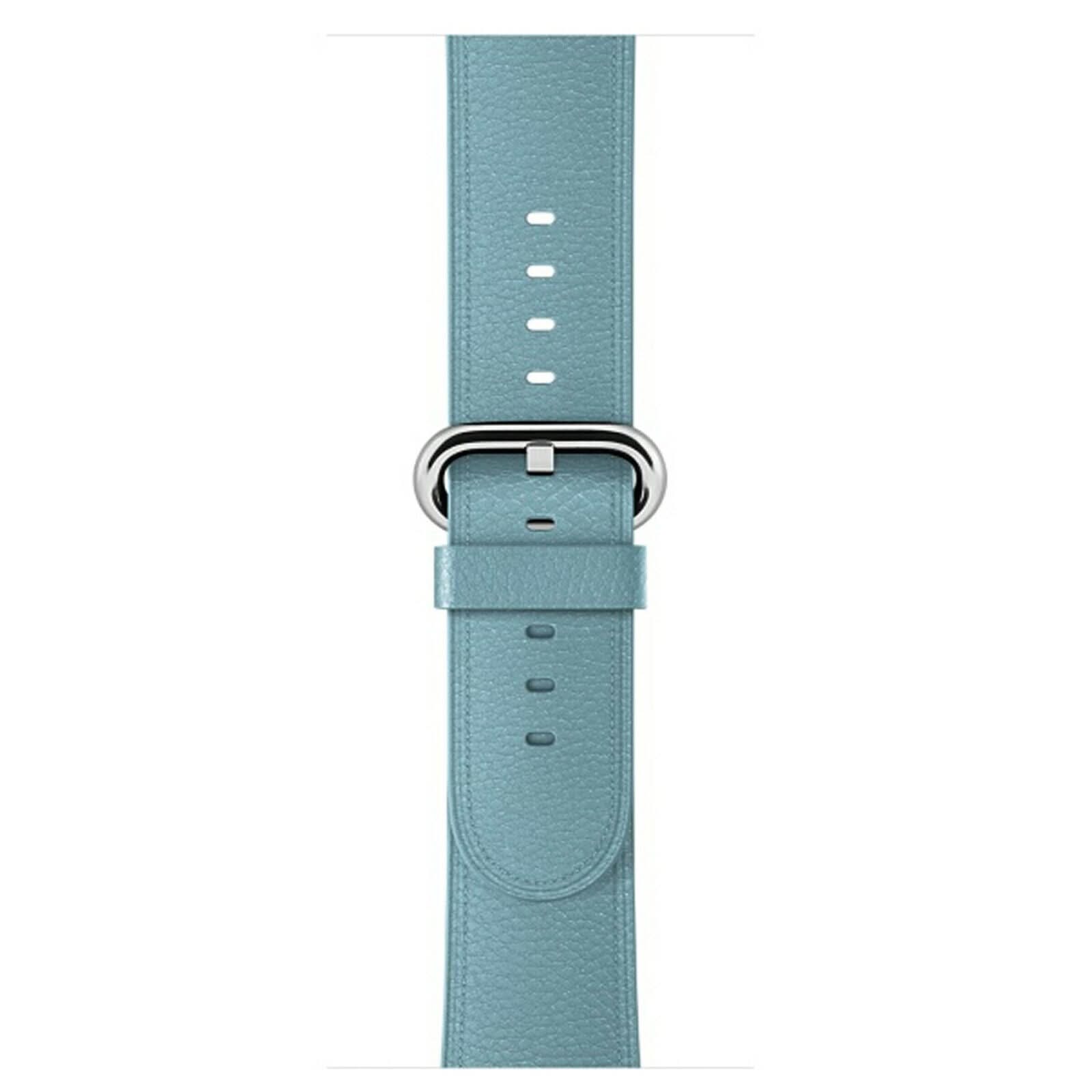 Navy Leather Apple Watch Band 44mm