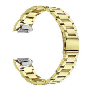 Gold Stainless Steel Band for Samsung Gear Fit 2