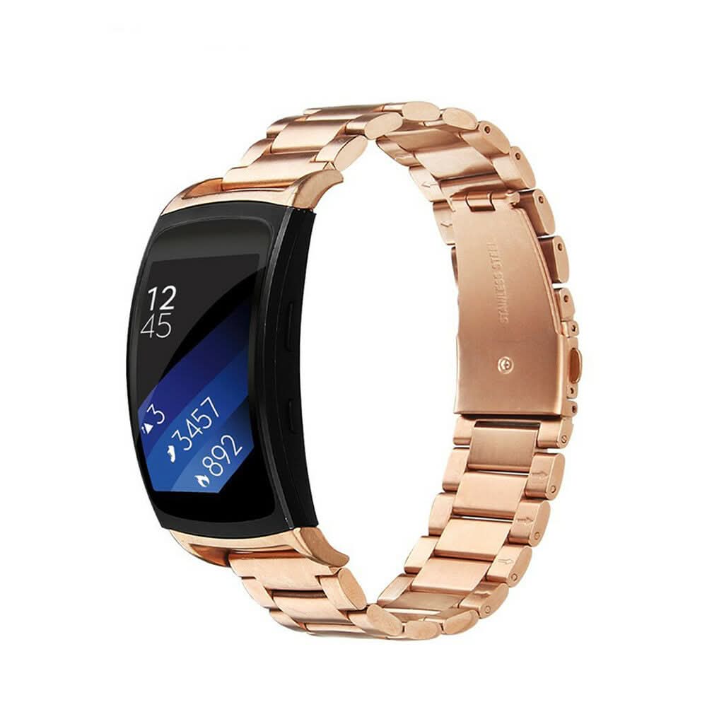 Rose Gold Stainless Steel Samsung Gear Fit 2 Band