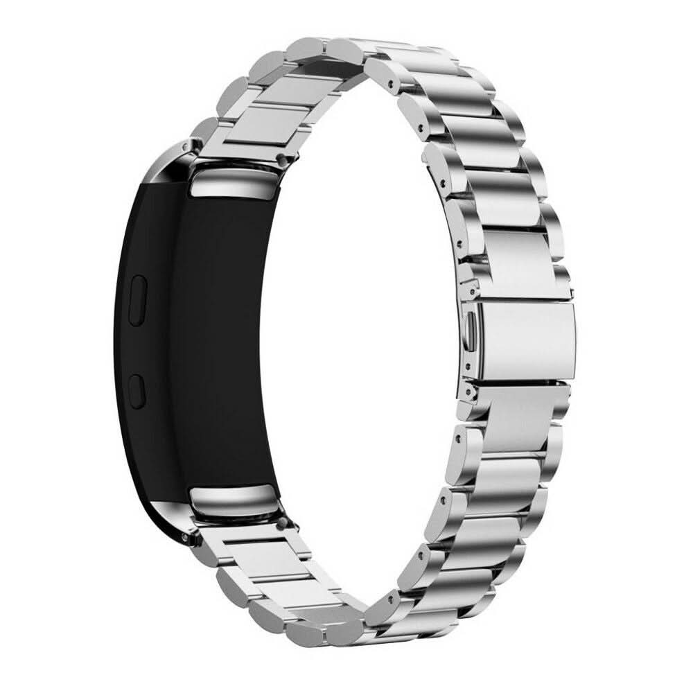Silver Stainless Steel Samsung Gear Fit 2 Band