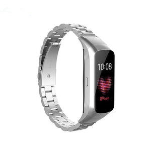 Silver Stainless Steel Samsung Galaxy Fit Strap
