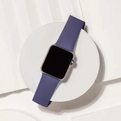 Silicone strap in navy blue for Apple Watch Ultra model