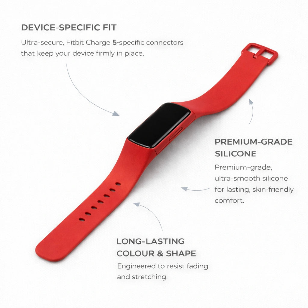 Red Strap for Fitbit Charge 5