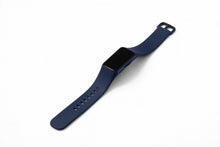 Navy silicone band designed to fit the Fitbit Charge 6 fitness tracker