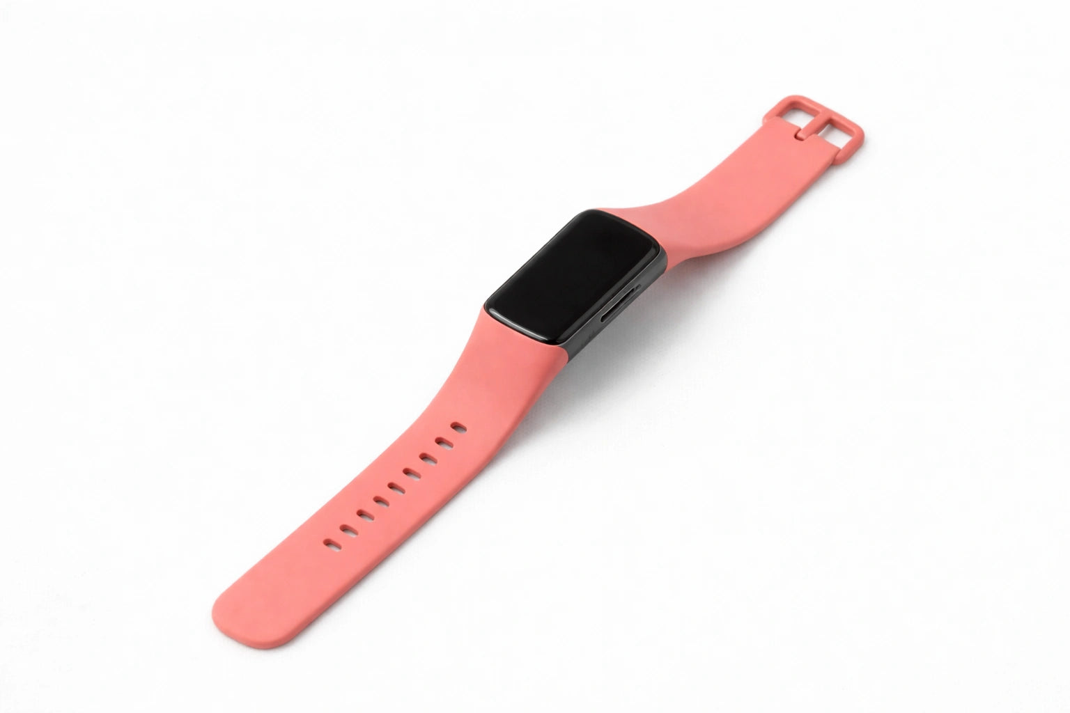 Official red silicone band designed to fit the Fitbit Charge 6 fitness tracker