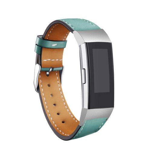 Mint Leather Strap for Fitbit Charge 6