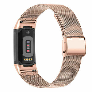 Rose Gold Metal Band for Fitbit Charge 6
