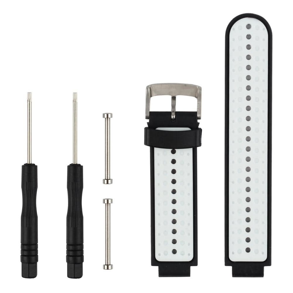 Black/White Garmin Forerunner 230 Strap