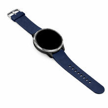 Navy blue replacement watch strap compatible with Garmin Venu smartwatch