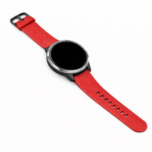 Red replacement wristband compatible with Garmin Venu smartwatch