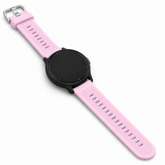 Light pink silicone watch band for Garmin Vivoactive 6 fitness watch