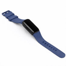 Navy blue sport band designed for the Fitbit Inspire 3