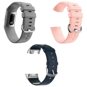 3 x Fitbit Charge 4 Straps Leather Refresh Bundle