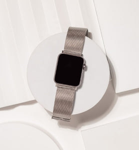Silver Metal Apple Watch Strap