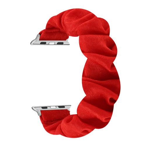 Red Scrunchie Apple Watch Strap