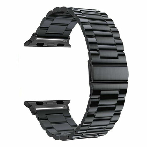 Black Stainless Steel Apple Watch Strap