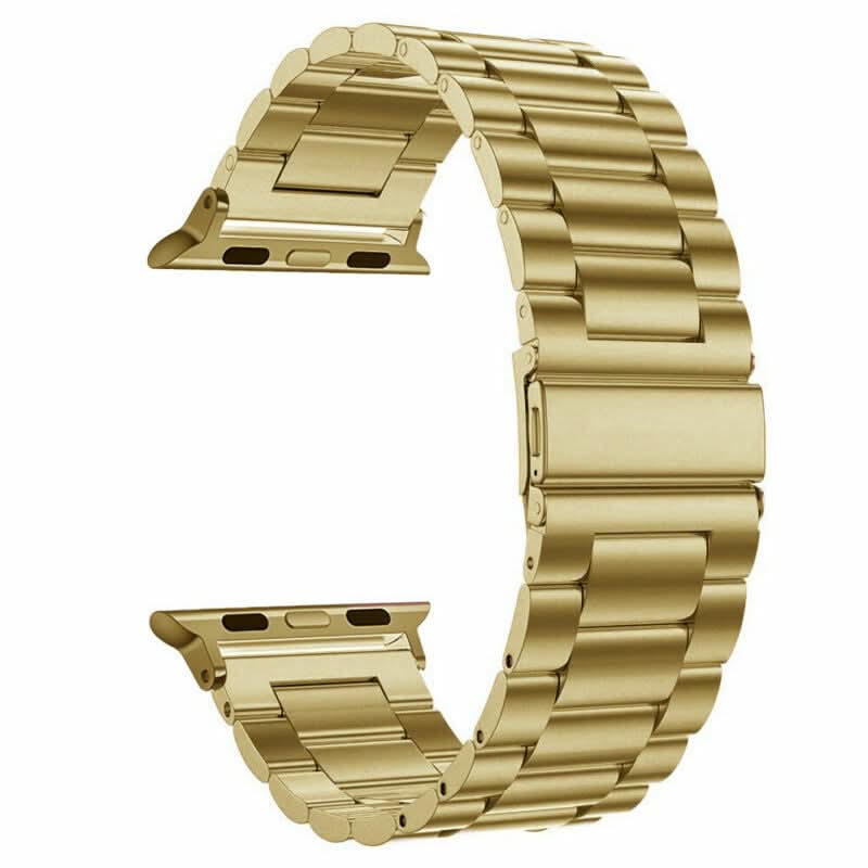 Gold Stainless Steel Apple Watch Strap FitStrapsUK