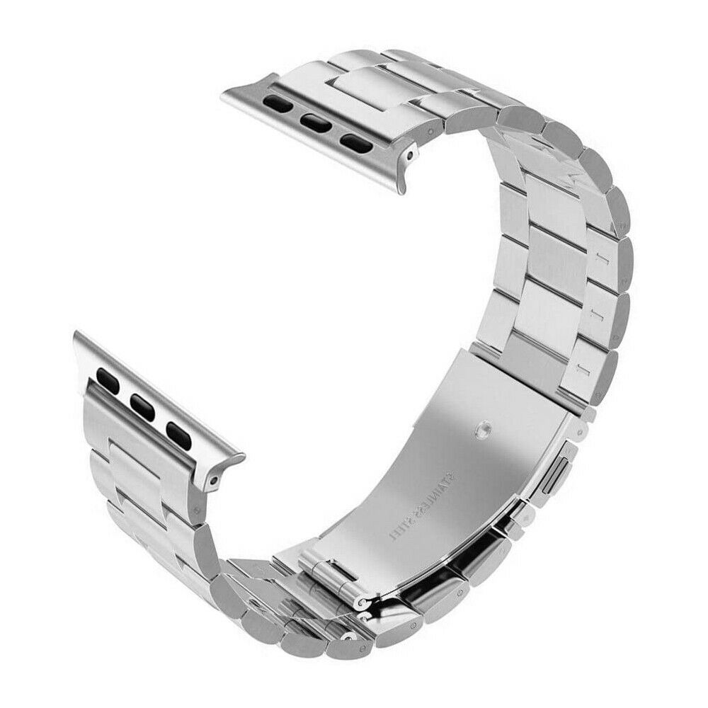 Silver Stainless Steel Apple Watch Band