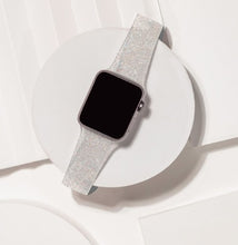 Silver Glitter Apple Watch Strap 