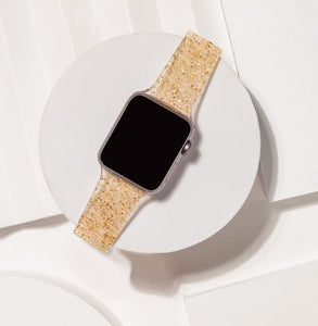 Gold Glitter Apple Watch Strap 