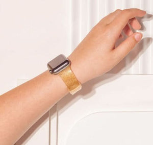 Gold Glitter Apple Watch Strap – FitStrapsUK