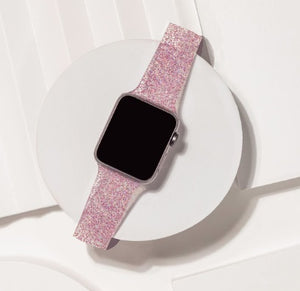 Pink Glitter Apple Watch Strap