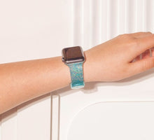 Teal Glitter Apple Watch Band
