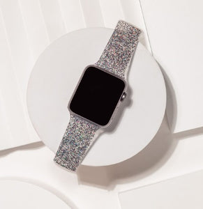 Black Glitter Apple Watch Strap 